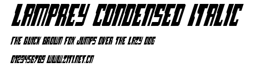 Lamprey Condensed Italic.ttf字體轉換器圖片