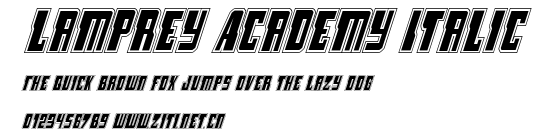 Lamprey Academy Italic.ttf字體轉換器圖片