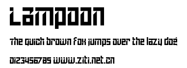 Lampoon.ttf字體轉換器圖片