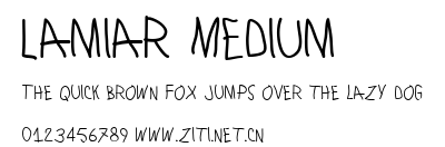 Lamiar Medium.ttf字體轉換器圖片