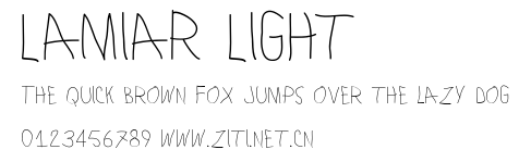 Lamiar Light.ttf字體轉換器圖片