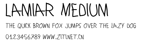 Lamiar Medium.ttf字體轉換器圖片