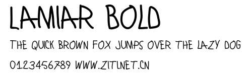 Lamiar Bold.otf字體轉換器圖片