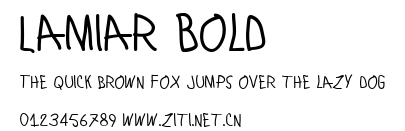 Lamiar Bold.ttf字體轉換器圖片