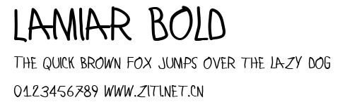 Lamiar Bold.ttf字體轉換器圖片