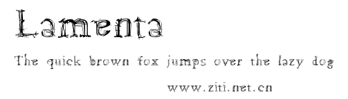 Lamenta.otf字體轉換器圖片
