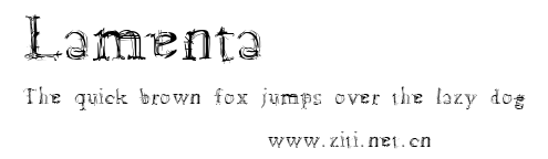 Lamenta.ttf字體轉換器圖片