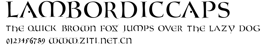 LambordicCaps.ttf字體轉換器圖片