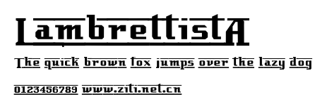 LambrettistA.ttf字體轉換器圖片