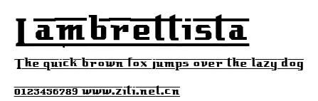 Lambrettista.ttf字體轉換器圖片