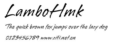 LamboHmk.ttf字體轉換器圖片