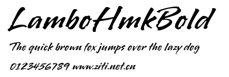 LamboHmkBold.ttf字體轉換器圖片