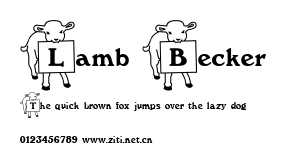 Lamb Becker.ttf字體轉換器圖片