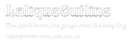 LaliqueOutline.ttf字體轉換器圖片