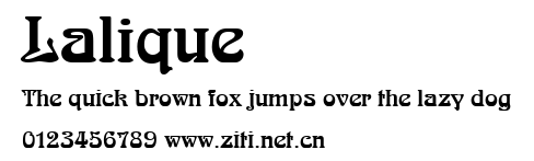 Lalique.ttf字體轉換器圖片