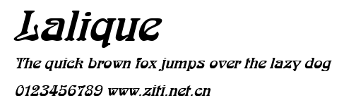 Lalique.ttf字體轉換器圖片