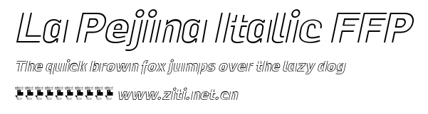 La Pejina Italic FFP.otf字體轉換器圖片