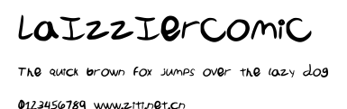 LaIzzIerComiC.ttf字體轉換器圖片