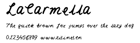 LaCarmella.ttf字體轉換器圖片