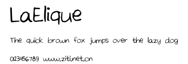 LaElique.ttf字體轉換器圖片