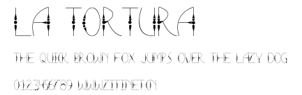 La Tortura.ttf字體轉換器圖片