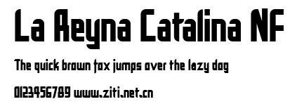 La Reyna Catalina NF.ttf字體轉換器圖片