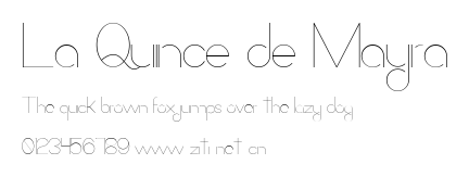 La Quince de Mayra.ttf字體轉換器圖片