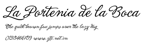 La Portenia de la Boca.ttf字體轉換器圖片