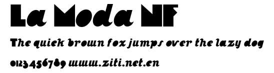 La Moda NF.ttf字體轉換器圖片