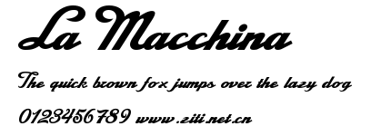 La Macchina.ttf字體轉換器圖片