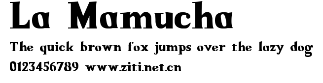 La Mamucha.ttf字體轉換器圖片