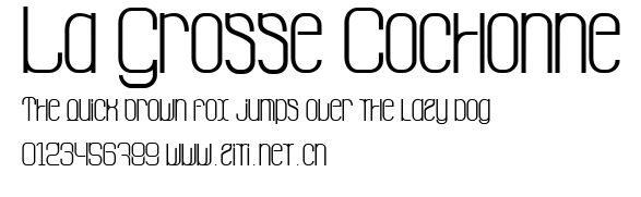 La Grosse Cochonne.ttf字體轉換器圖片