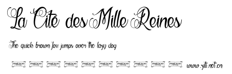 La Cité des Mille Reines.ttf字體轉換器圖片