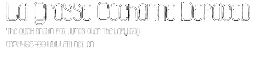 La Grosse Cochonne Defaced.ttf字體轉換器圖片