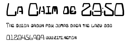 La Chim de 23:50.ttf字體轉換器圖片