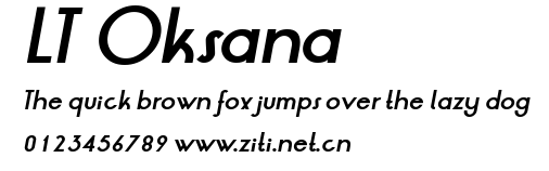 LT Oksana.ttf字體轉換器圖片