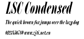 LSC Condensed.ttf字體轉換器圖片