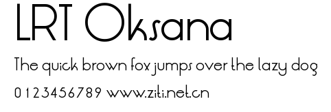 LRT Oksana.ttf字體轉換器圖片