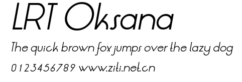 LRT Oksana.ttf字體轉換器圖片