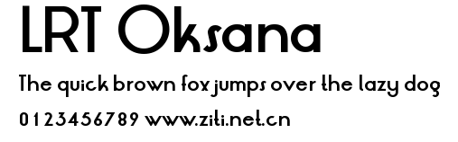 LRT Oksana.ttf字體轉換器圖片