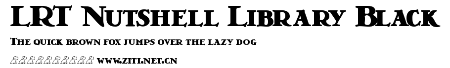 LRT Nutshell Library Black.ttf字體轉換器圖片