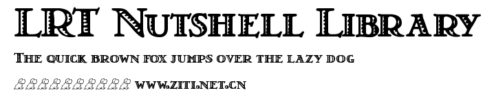 LRT Nutshell Library.ttf字體轉換器圖片