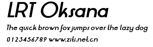 LRT Oksana.ttf字體轉換器圖片