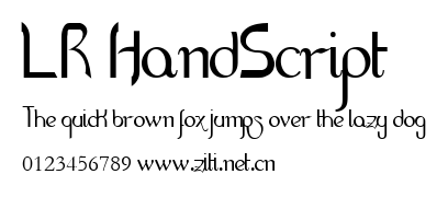 LR HandScript.ttf字體轉換器圖片