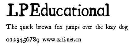 LPEducational.ttf字體轉換器圖片