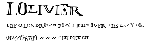 LOlivier.ttf字體轉換器圖片