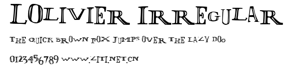 LOlivier Irregular.ttf字體轉換器圖片