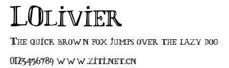 LOlivier.ttf字體轉換器圖片