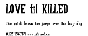 LOVE til KILLED.ttf