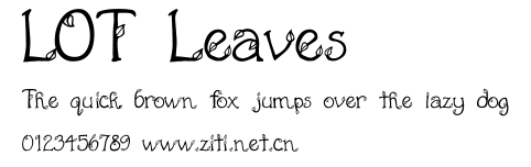 LOT Leaves.ttf字體轉換器圖片